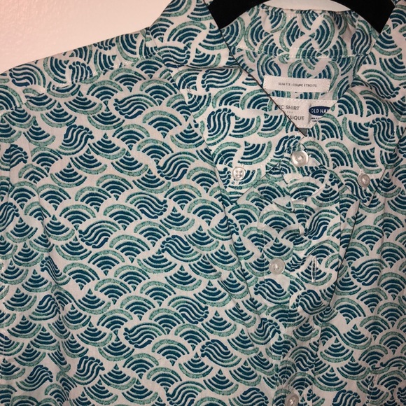 NWT Old Navy Button up shirt Sz L - Picture 2 of 7